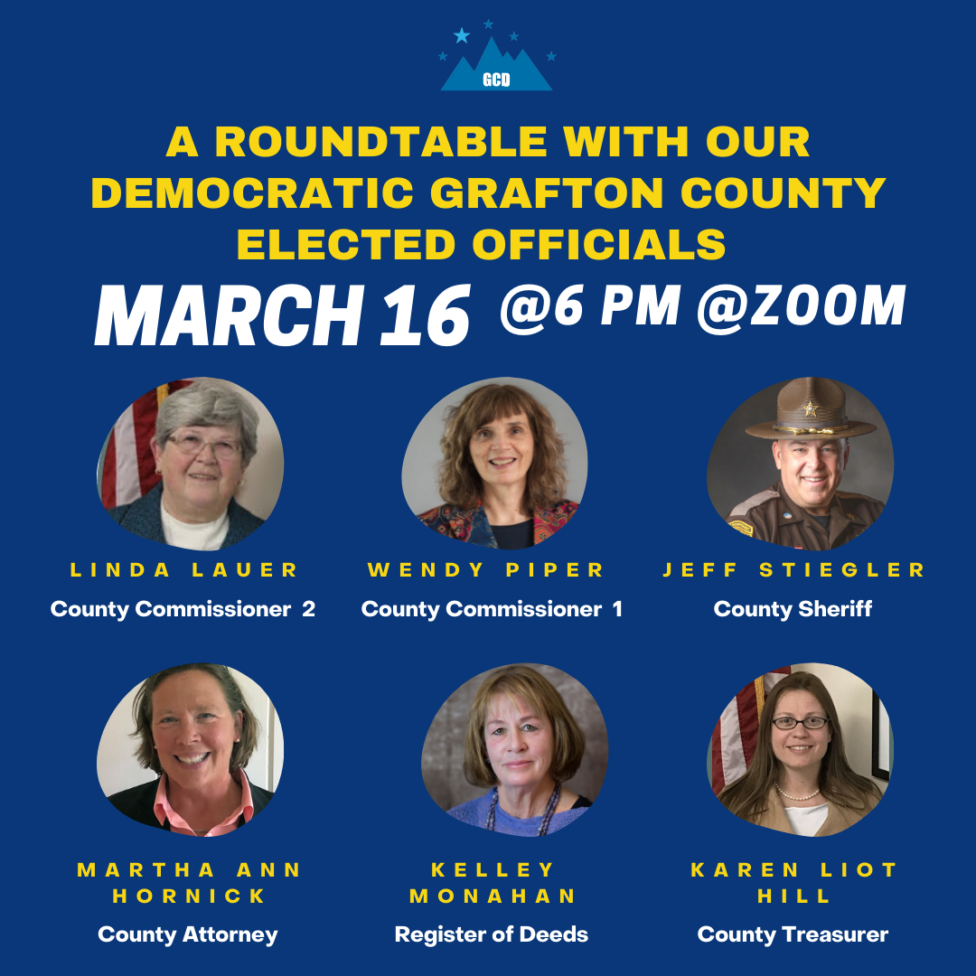 Wednesday, March 16, 6 pm, GCD Roundtable